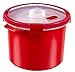 CURVER | Cuit vapeur Smart "2 en 1" 3L, Rouge, 22 x 22 x 17 cm, Plastique