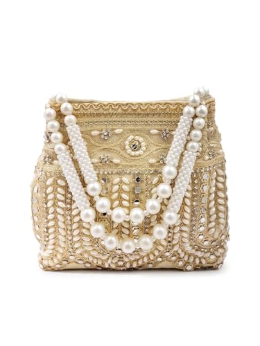 Image of Adiva Potli Handbags For Women | Potli Bags For Ladies For Wedding | Potli Bags For Women | Wedding Bags For Woman | Batwa Potlis Hand Bag | Designer Potli Bag For Ladies For Marriage