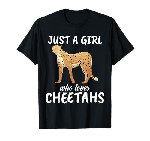 Just A Girl Who Loves Cheetahs Clothes Outfit Gift Cheetahs T-Shirt