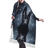 Tamaño: Nuestra bufanda mide 196 x 68 cm (77 x 27 pulgadas), incluida la borla. Esta bufanda grande no solo sirve como bufanda tradicional, sino también como chal o manta. Los flecos en los extremos le dan un toque informal, coqueto y divertido. Llévala suelta para complementar tu vestuario en cualquier ocasión.