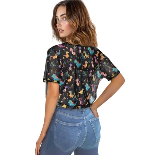 Image of Women's Shrug Short Sleeve Bolero Open Front Knit Party Tulle Cardigan Cropped Cardigan Shoulder Cover Up