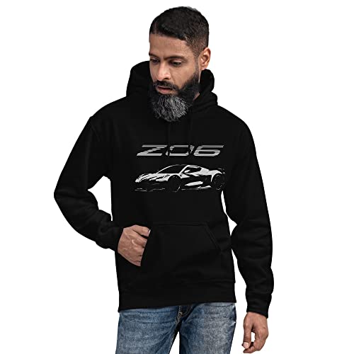 2023 C8 'vette Z06 Unisex Hoodie Black2