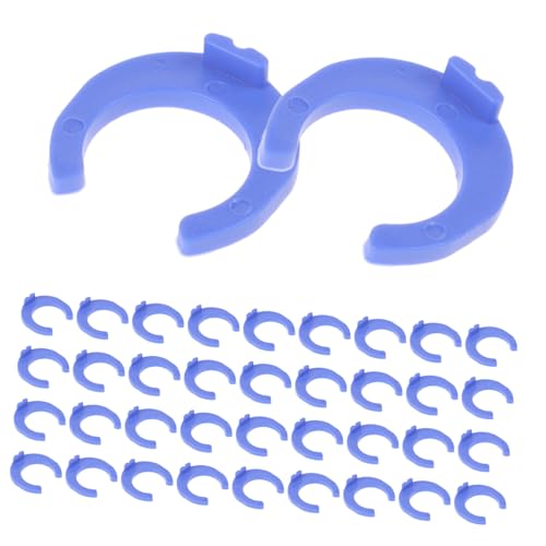 HOMSFOU 200 Piezas Hebilla purificadora de agua parte del filtro de agua pinza del Adaptador purificador de agua Piezas de conexión para purificador de agua clip de bloqueo azul