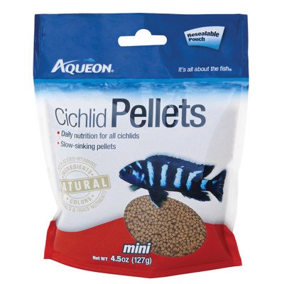 Aqueon Cichlid Mini Pellets [Set of 2] Size: 4.5 Ounce