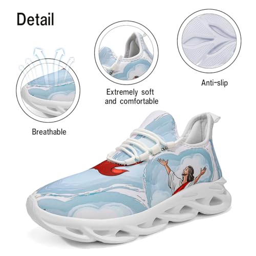 Image of DLWKIPV Men Running Shoes Men's Tennis Shoes Lightweight Breathable Fashion Sneakers Non Slip Workout Gym Shoes for Running