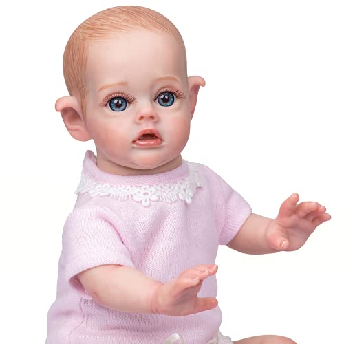 Enjoy with Love 12 Zoll Mini Handliche Puppe Niedliche Fee Elf Bebe Puppe Reborn Baby Hochwertige Sammlerstück Kunstpuppe – Bild 6