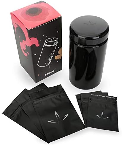 Airtight Glass Stash Jar 1 Ounce (500 ml)