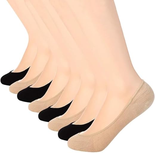 Yanwenx No Show Socks Women for Flats Ultra Low Cut Liner Non Slip Invisible Socks_Free Size(Multicolour)