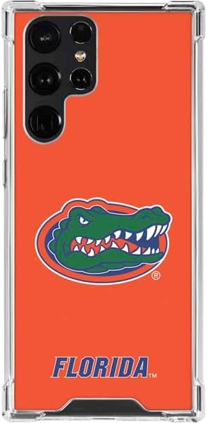 Skinit Clear Phone Case Compatible with Galaxy S22 Ultra - Officially Licensed University of Florida Gators Mascot Logo Design