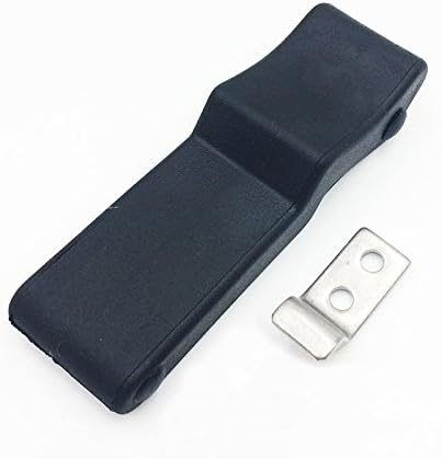 Flexible Draw Latch 4'' Soft Black Rubber Replacement Southco C7-10 for Cooler, Boat Compartment, Cargo Box