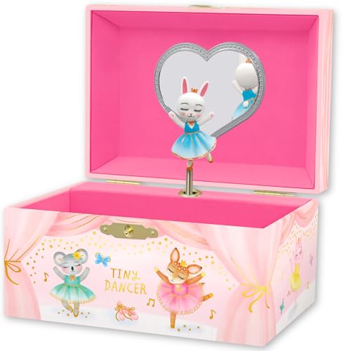 Image of Giggle & Honey Musical Ballerina Jewelry Box for Girls | Music Boxes for Little Girls | Toddler Jewelry Box for 4 Year Old Kids | Toys for Toddlers | Birthday Gifts for Kids 5, 6, 7, 8, 9 Years