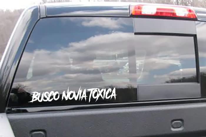 Miniatura 2 de Busco Novia Toxica - Calcomanía para ventana, coche, camión, laptop, parachoques (20 x 3.75 pulgadas)