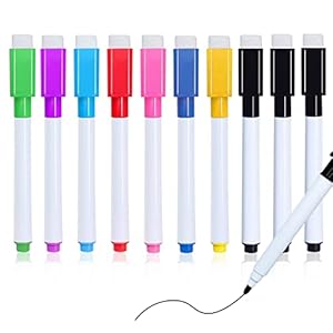 Feutres Effaçables Multicolores pour Tableau Blanc (Occasion Très Bon)