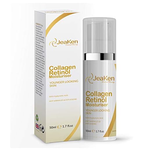 KOLLAGEN RETINOL CREME FÖR VÄXT – retinol kräm högdoserad (50 ml flaska) formel med vitamin E, arganolja, jojoba, hyaluronsyra och en rad kraftfulla naturliga anti-aging-ingredienser