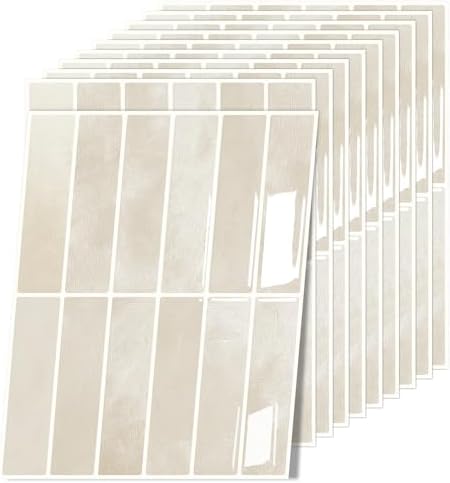 3D Fliesenaufkleber, Dickere Küchenfliesen Selbstklebende 10 Stück, Wandfliesen Selbstklebend, Klebefliesen Küche Abziehbare,für Bad,Küche,Wand Dekoration Wasserdicht (Beige, 22.9x