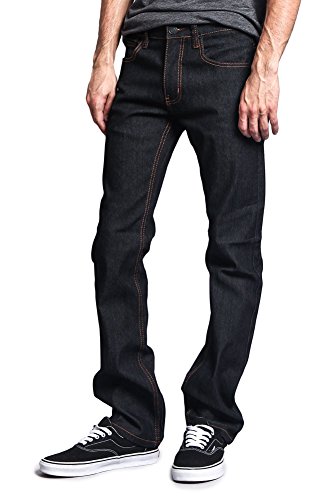 Men's Slim Fit Unwashed Raw Denim Jeans DL9802