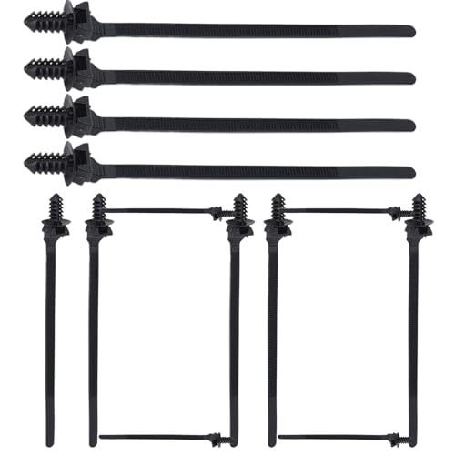 Juego De Bridas Para Cables - Brida Automotriz Roscada De Nailon De 150 Mm | Paquete De Cierre Ajustable Reutilizable | Proporciona Soporte De Agrupación Segura Para Uso En La Organización Del Hogar E