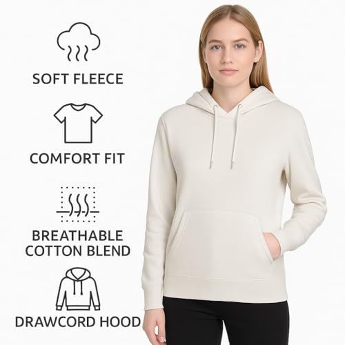 Image of Raves Womens Stylish Printed Hoodie | Trendy Cotton Fleece Hooded Sweatshirt for Women & Girls | Full Sleeve Winter Wear Pullover