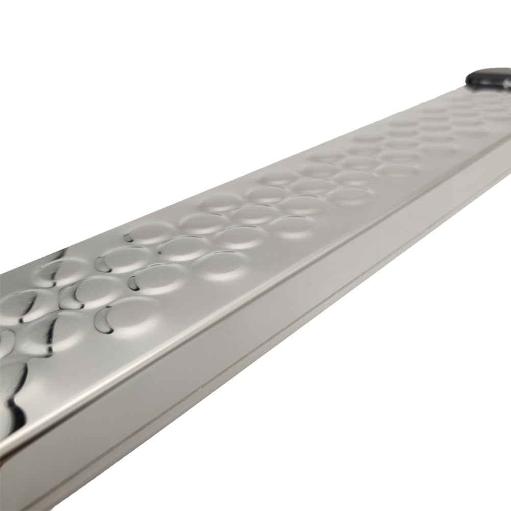 Escalera de piscina de acero inoxidable de 50,5 cm, escalón de repuesto, fijación fuerte, seguro para caminar para piscinas sobre el suelo
