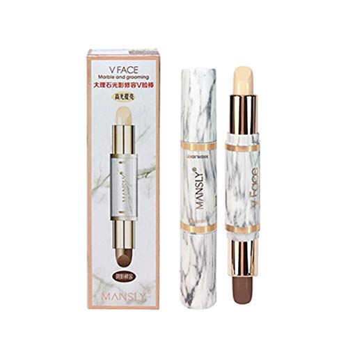 Double-headed contouring stick, highlight, contour stick, concealer contour pen, highlighter stick, double-headed makeup concealer contouring cream set facial contouring pen stick