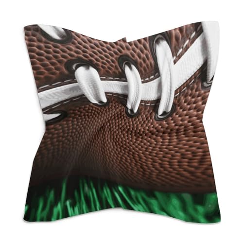 18" Square Head Scarf American Football Laces Lightweight Silk Scarf for Women Boho Neckerchief Soft Satin Bandanas Fashion Neck Scarves Silk Headwear for Bag Hair Scarves Gift 7