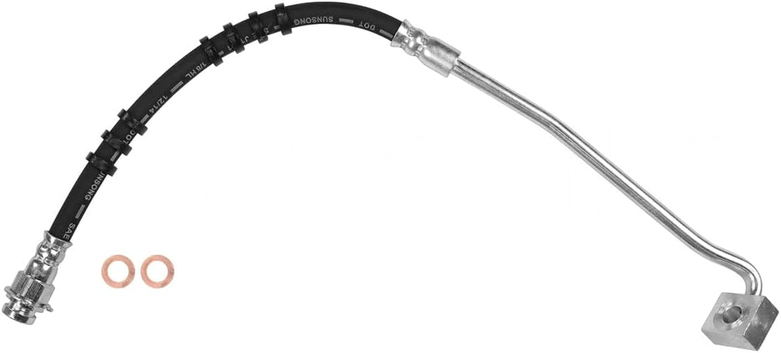‎A-Partrix Replacement Brake Hoses Front, Set 2 Front Brake Lines Break Hydraulic Hose Kit fits Dodge Dakota 1996 1995 1994 1993 1992