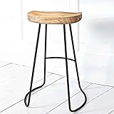Diseño 100% ergonómico: nuestros artesanos se aseguran de que estos taburetes de barra estén bien hechos y vengan con reposapiés para obtener la máxima comodidad.