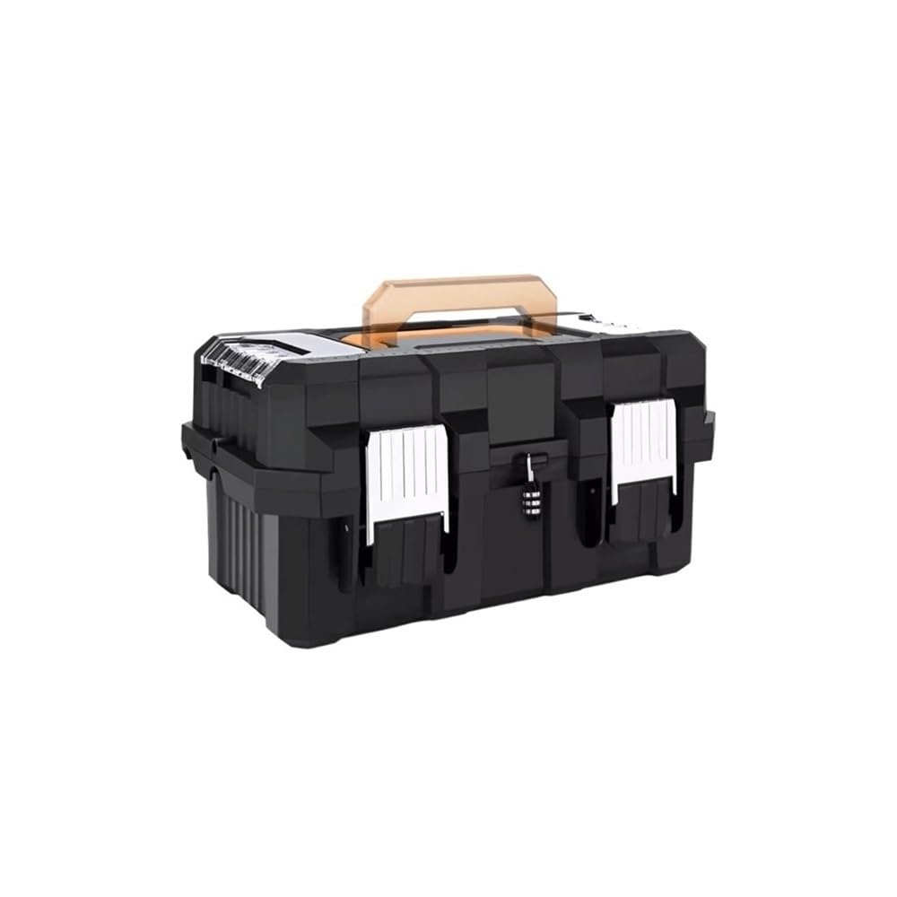 Caja de herramientas portátil de acero inoxidable para fontanero de emergencia al aire libre y cajas de reparación gruesas, cajas de almacenamiento para piezas del hogar, organizador