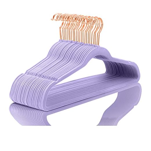 MIZGI Premium Velvet Hangers - 50 Pack