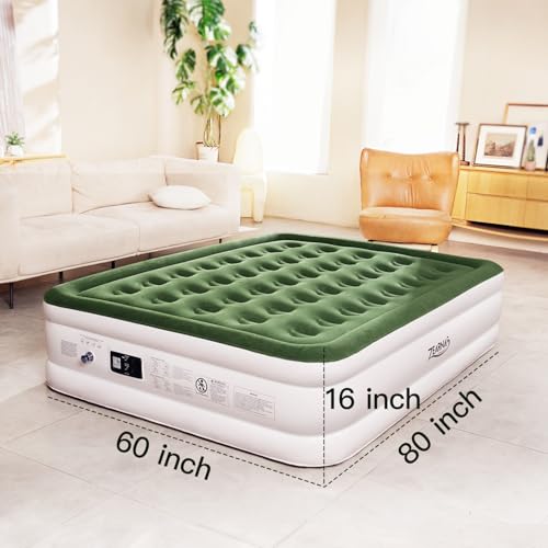 Zearna Air Mattress Queen With Built In Pump thumb #5