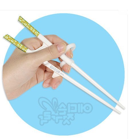 EdisonTraining Learning Beginner Chopsticks for Adults (Left Handed)
