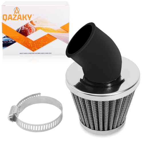 Image of 44mm 45mm 46mm Filter 45 Degree Angled for 50cc-90cc 110cc 125cc 140cc 150cc 200cc 250cc GY6 ATV Scooter Quad Go Kart Moped Pit Dirt Bike Suzuki Baja 1.77inch