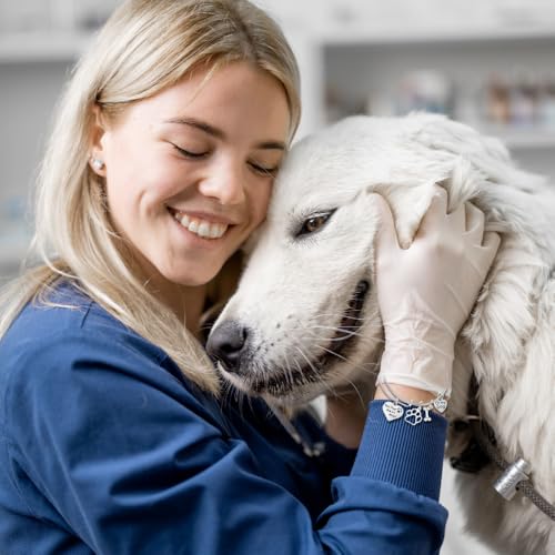 Infinity Collection Dog Charm Bracelet - Paw Print Jewelry- Dog Lovers Bracelet- Dog Owner Bangle - Gift for Dog Lovers, Adjustable Bracelets for Women Dog Mom Pet Lover4