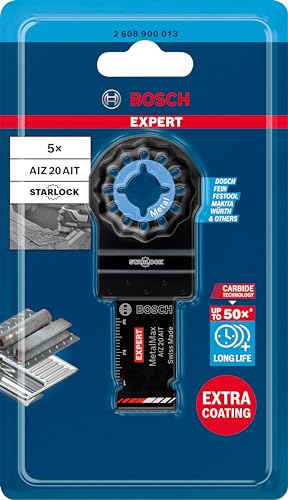 Bosch 1x EXPERT MetalMax AIZ 20 AIT Tauchsägeblätter (für Stahl, Edelstahl, Breite 20 mm, Professional Zubehör Multifunktionswerkzeug)