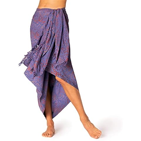PANASIAM Sarong B106 blue flower, L Cover
