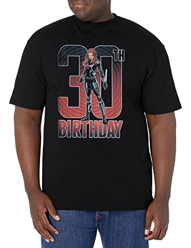 T-Shirt Marvel Black Widow pour homme en coton doux fini les vêtements de fan inconfortables