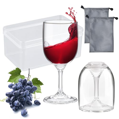 WEFHEF 2 Stück Weingläser To Go 200 ml Camping Weinglas Wiederverwendbar Plastik Rotweingläser To Go Abnehmbar Rotweingläser BPA-frei Camping Zubehörfür Reisen Outdoor Picnik WEFHEF 2 Stück Weingläser To Go 200 ml Camping Weinglas Wiederverwendbar Plastik Rotweingläser To Go Abnehmbar Rotweingläser BPA-frei Camping Zubehörfür Reisen Outdoor Picnik