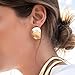 FAMARINE Chunky Hoop Earrings for Women Thick Hoops Earring Open Hoop Fashion Jewelry
