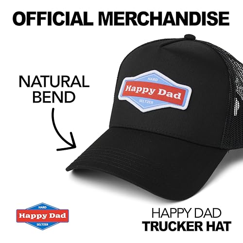 Happy Dad Trucker Hat: Trendy Mens Snapback Cap