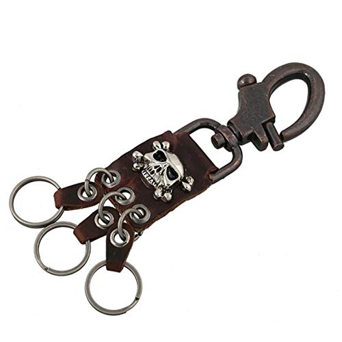 ZUOLUO llaveros Originales llaveros Llavero de Metal Llavero Personalizado Estilo Llavero Encanto para Llavero de Monedero Pantalones Cadena Cráneo Llavero