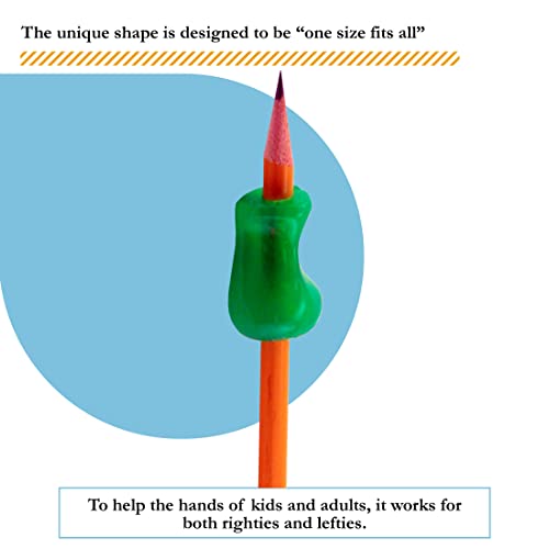 The Pencil Grip Neon, Universal Ergonomic Training Gripper For Righties And Lefties, 6 Count Assorted Colors (Tpg-11306) #TOP1