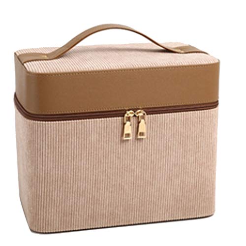 Fanuse Neue Kosmetikkoffer Make-Up-Tasche Koffer Reise-Aufbewahrungsbox Waschlappen mit GrooEr KapazittT DoppeltüRiger…