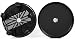 KAIXUAN WOOD 14" Plant Caddy,Round Plant Dolly Trolley Saucer Moving Tray Pallet with Wheels and a Water Container,Black