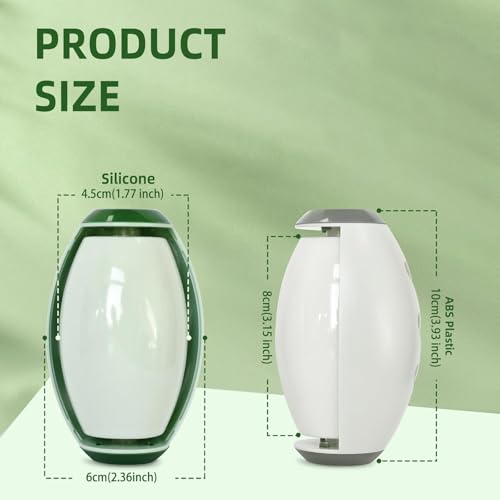 Image of House of Quirk Reusable Mini Lint Roller - Portable Gel Ball Washable Pet Hair & Cat Fur Remover for Clothes, Travel Size (White /Grey)