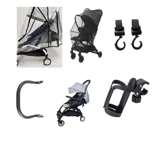 Accessoires pour poussette Yoyo avec protection pluie moustiquaire et barre