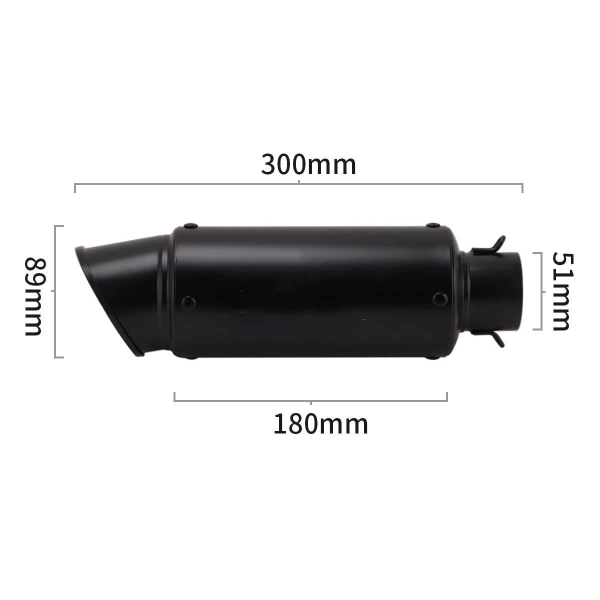 Scarico Slip-On Per Kawasaki Z750 2004-2008 - Marmitta Modificata In Acciaio Con DB Killer
