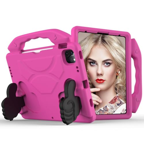 Coque iPad Air 2 antichoc rose vif pour les activités de toute la famille