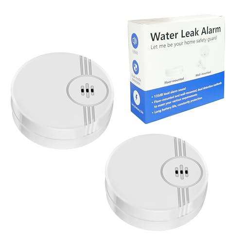 TOWODE-WiFi-Water-Leak-Detector-100db-Loud-Alarm-Water-Sensor-Alarm-and-App-Alerts-Suitable-for-Kitchen-Warehouse-Laundry-Toilet-for-Home-and-Basement-Water-Leak-Alert-with-APP-Push-2P-Round