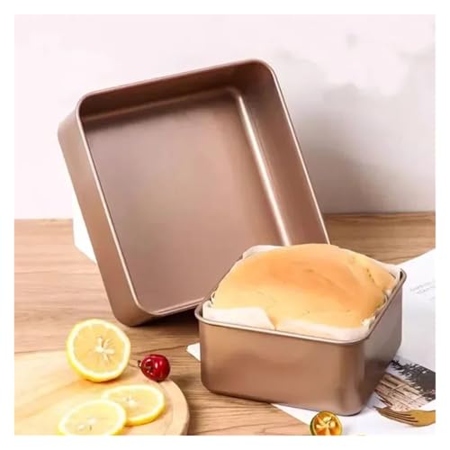 Moule de cuisson carré antiadhésif acier carbone résistant chaleur pour brownie 6"