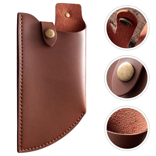Meat Cleaver Sheath ? Faux Leather Chopper Guard, Luxury Leather Cleaver Sheath | Anti-Puncture Meat Cleaver Protector, Waterproof Leather Cover for Vegetable & Meat Cleavers for Outdoor Use - Image 7